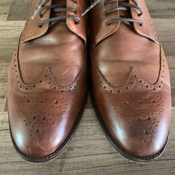 Cole Haan Men\'s Harrison 2 Zerogrand Wingtip Oxford Brown Style C31407 Size 12 M